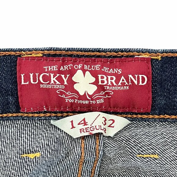 Lucky Brand Sofia Bootcut Jeans Womens Size 14/32 Dark Wash Regular Fit EUC - Picture 4 of 16